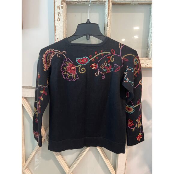 IVY petite medium PM cardigan sweater with embroidery - Picture 4 of 4